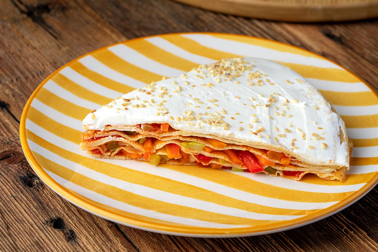 Sebzeli Krep Pasta