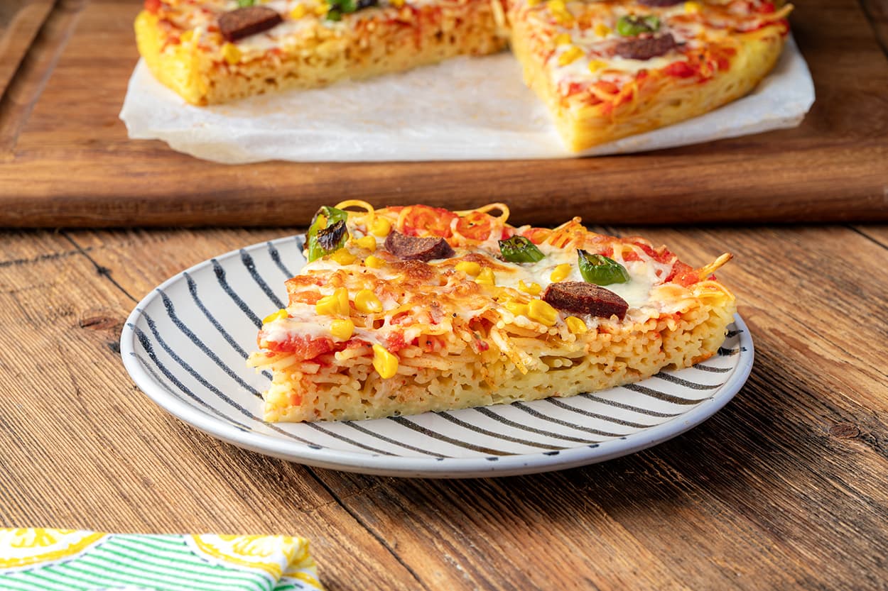 Spaghetti Pizza