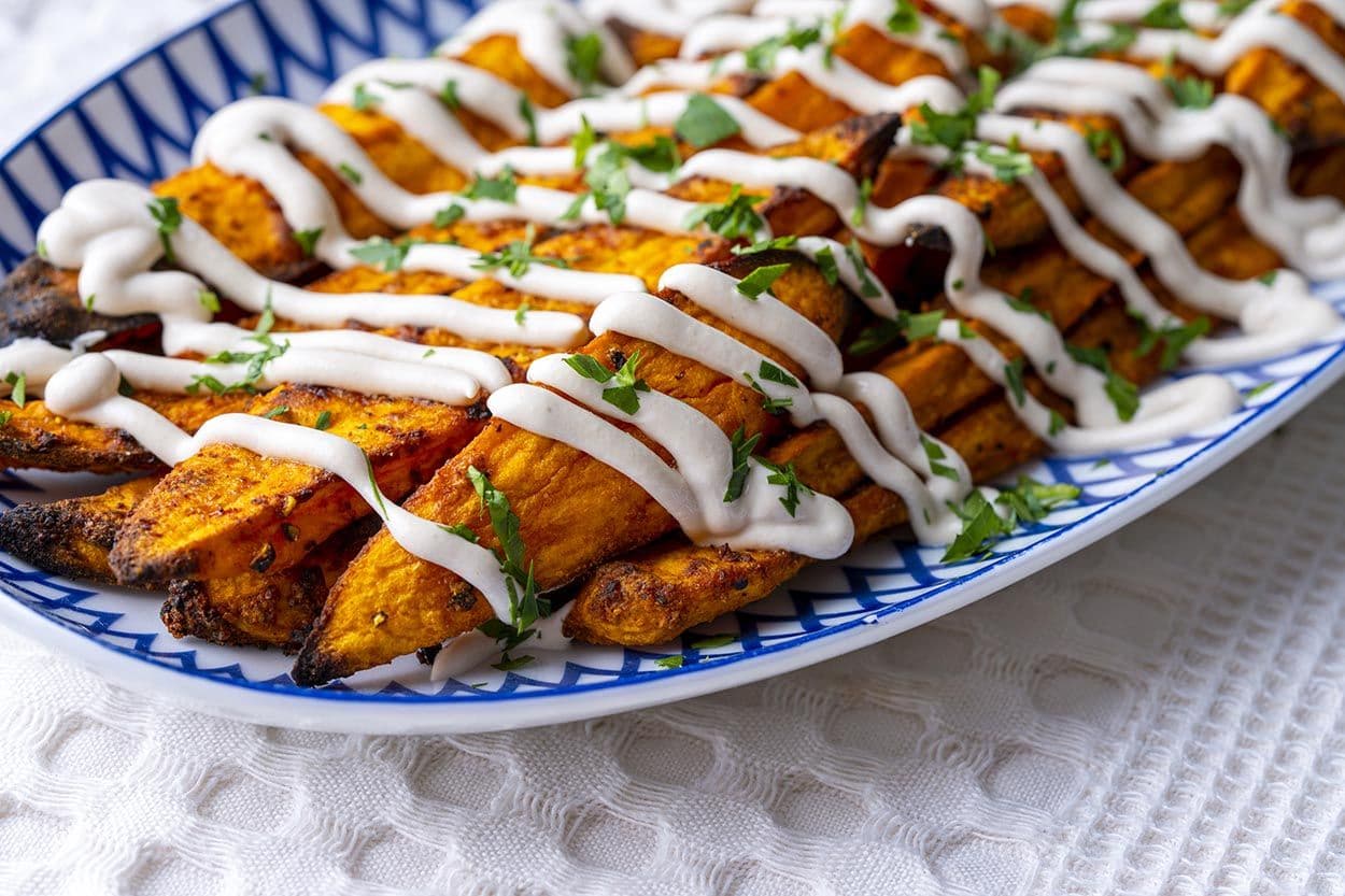 Tahin Soslu Tatlı Patates