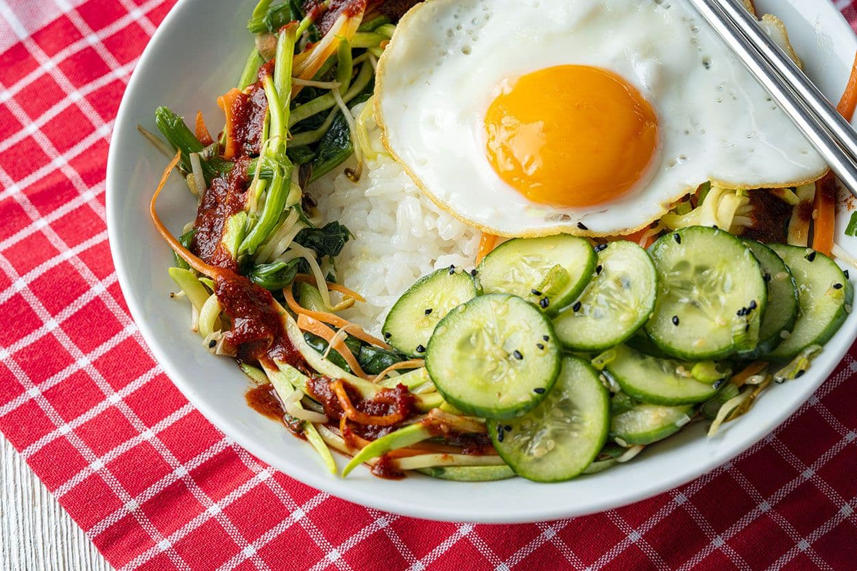 Sebzeli Bibimbap