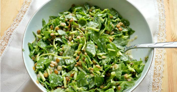 Mercimekli Semizotu Salatası