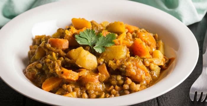 Patatesli Yeşil Mercimek Yemeği