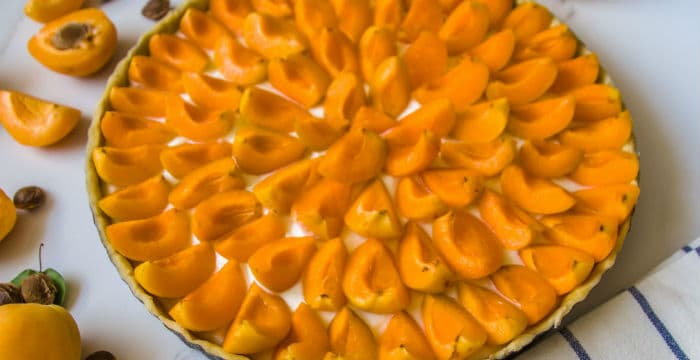 Kayısılı Muhallebili Tart