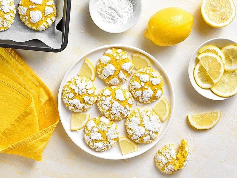 4 Malzemeli Limonlu Kurabiye