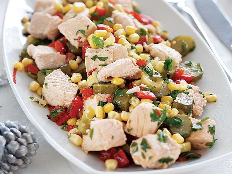Açık Deniz Somonlu Salata