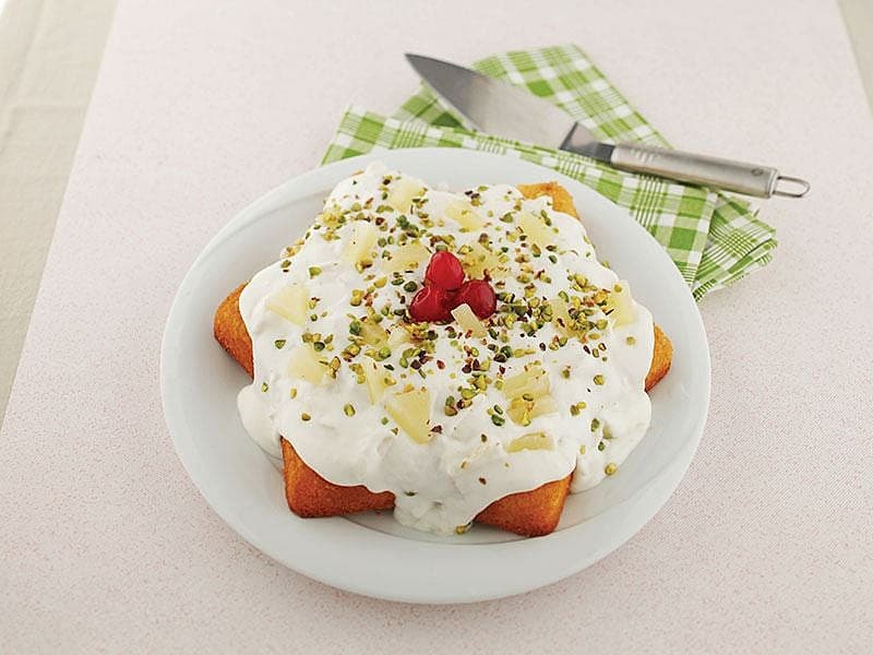 Ananaslı Ve Portakal Sulu Pasta