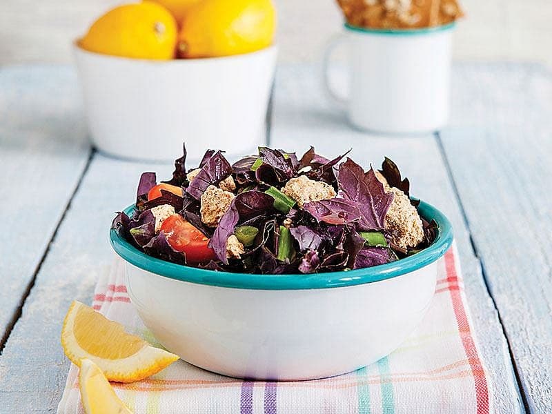 Baharatlı Labne Peynirli Salata