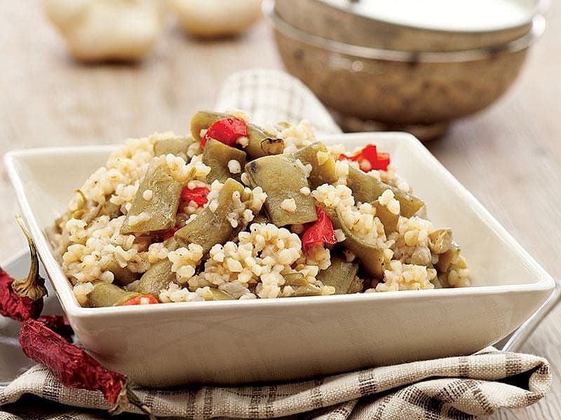 Baklalı Bulgur Pilavı