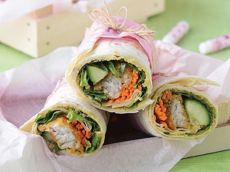 Balık Kroketli Mini Dürümler
