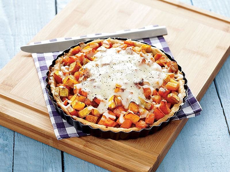 Balkabaklı Ve Karamelize Soğanlı Tart