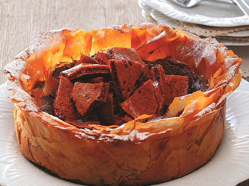 Ballı Çıtırlı Çikolatalı Tart