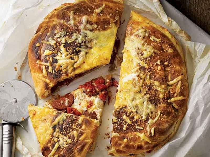 Bazlamadan Kapalı Pizza