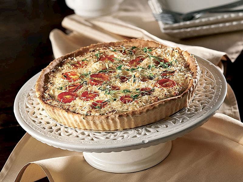 Bergama Tulum Peyniri İle Köy Usulü Domatesli Tart
