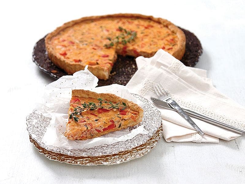 Biberli Ve Domatesli Tart