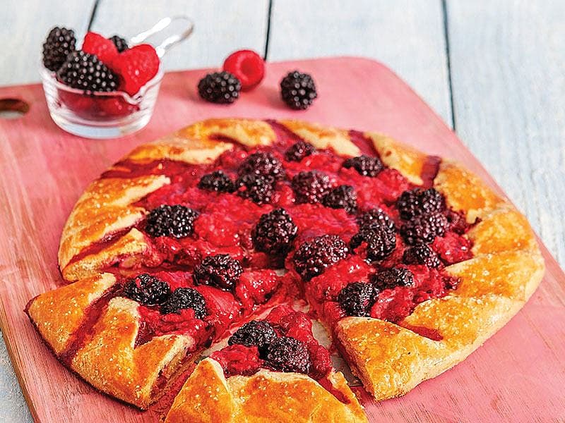 Böğürtlenli Ve Ahududulu Tart