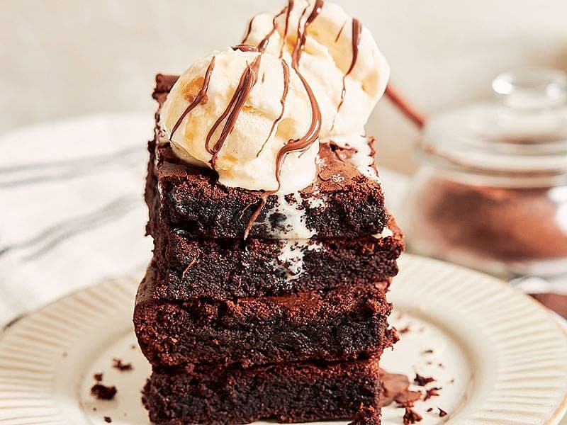Brownie Üzerine Dondurma