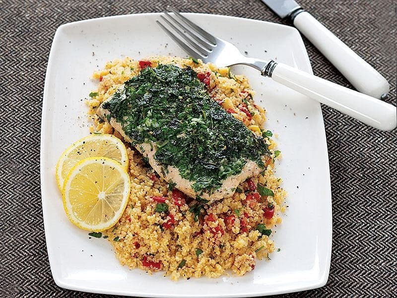 Bulgur Salatalı Somon
