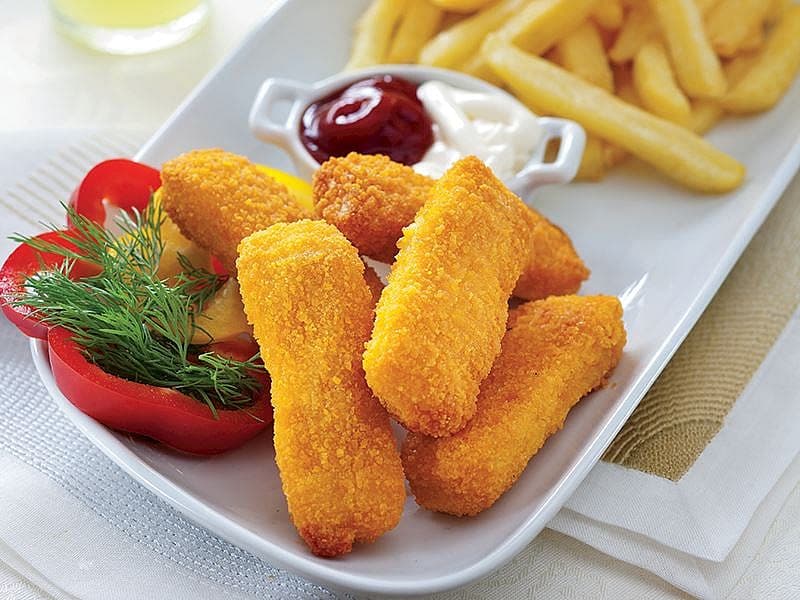 Chicken Fingers Yanında Parmak Patates