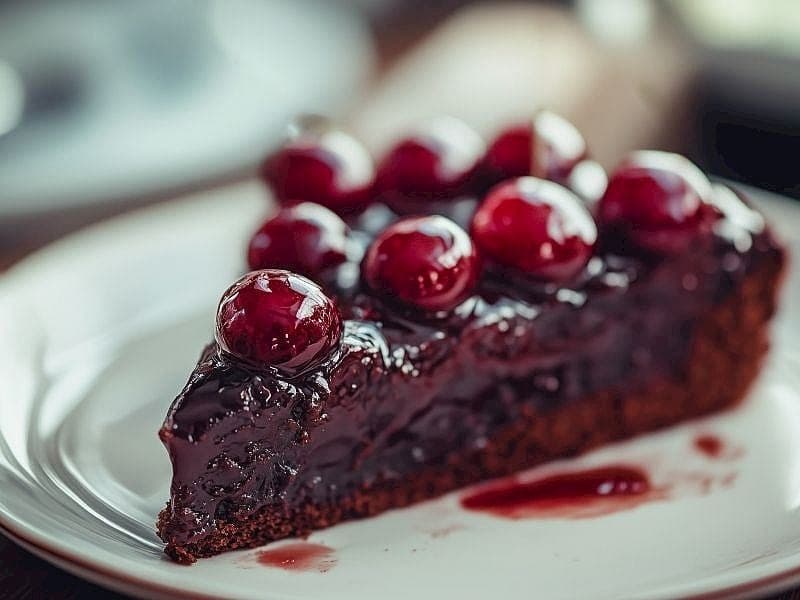 Çikolatalı Vişneli Tart