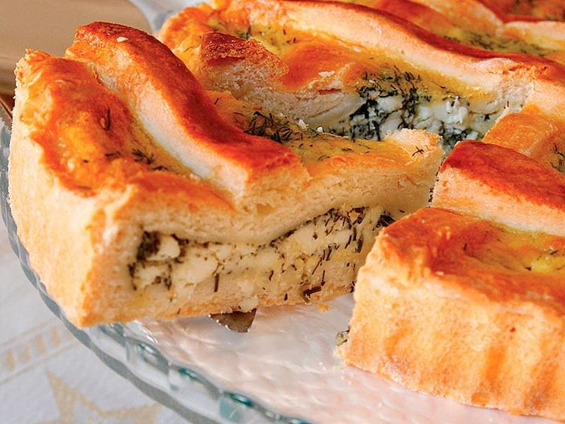 Dereotlu Ve Peynirli Tart