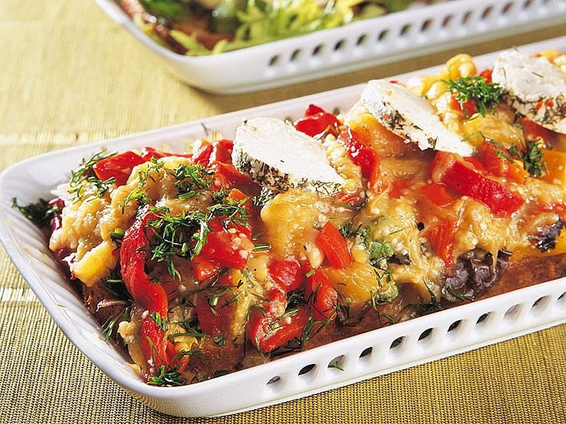Ekmekli, Otlu Patlıcan Salatası