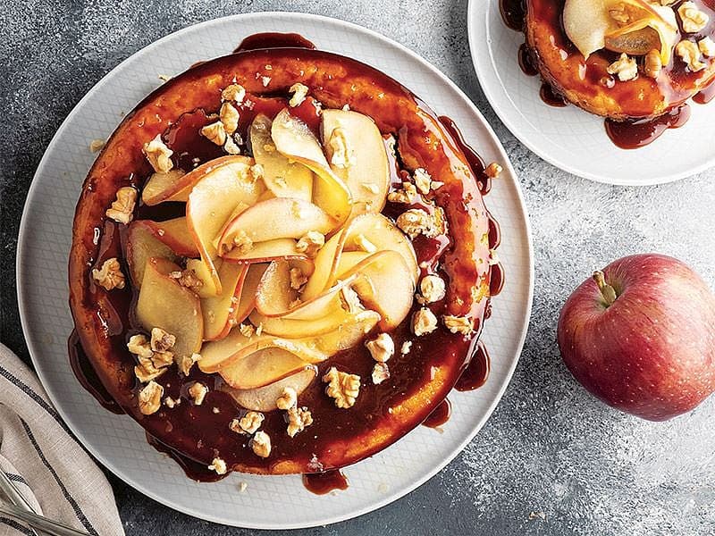 Elmalı Ve Karamelli Cheesecake