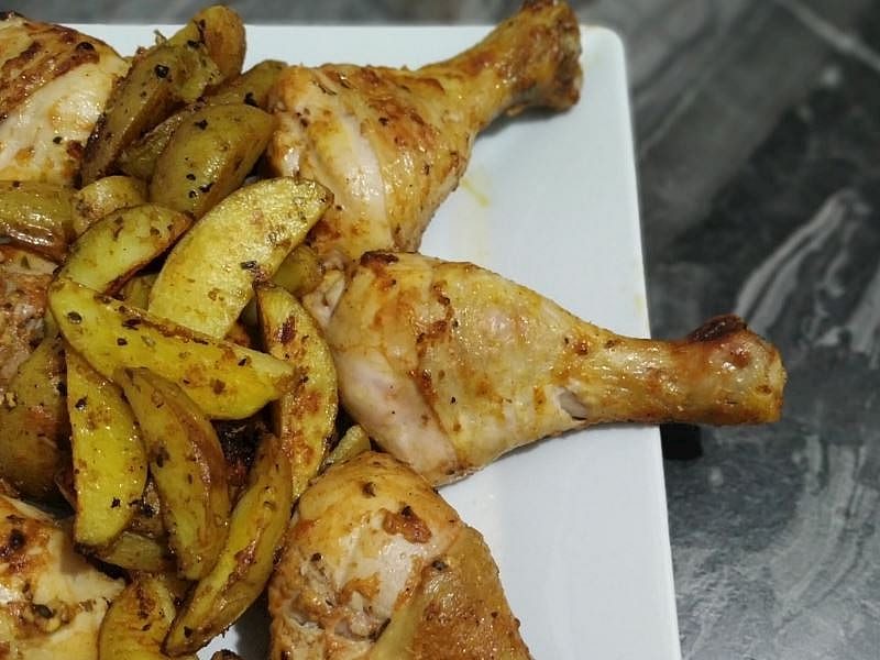 Fırında Soslu Tavuk Baget tarifi