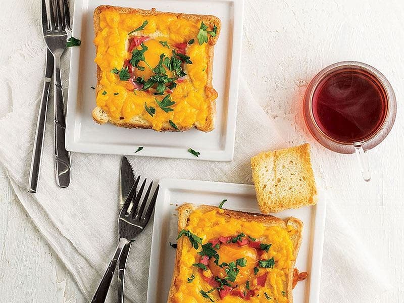 Fırında Yumurtalı Tost