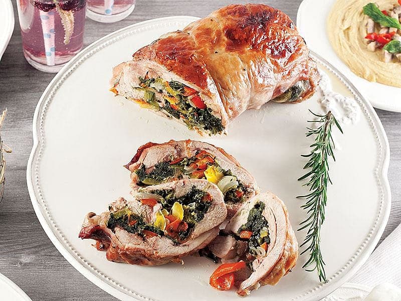 Fırında Hindi Sarma