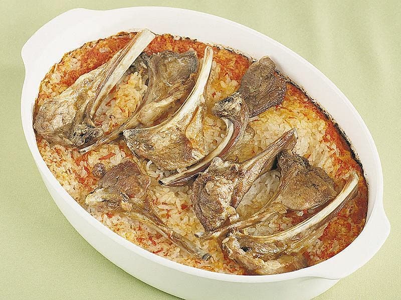 Fırında Pilavlı Pirzola