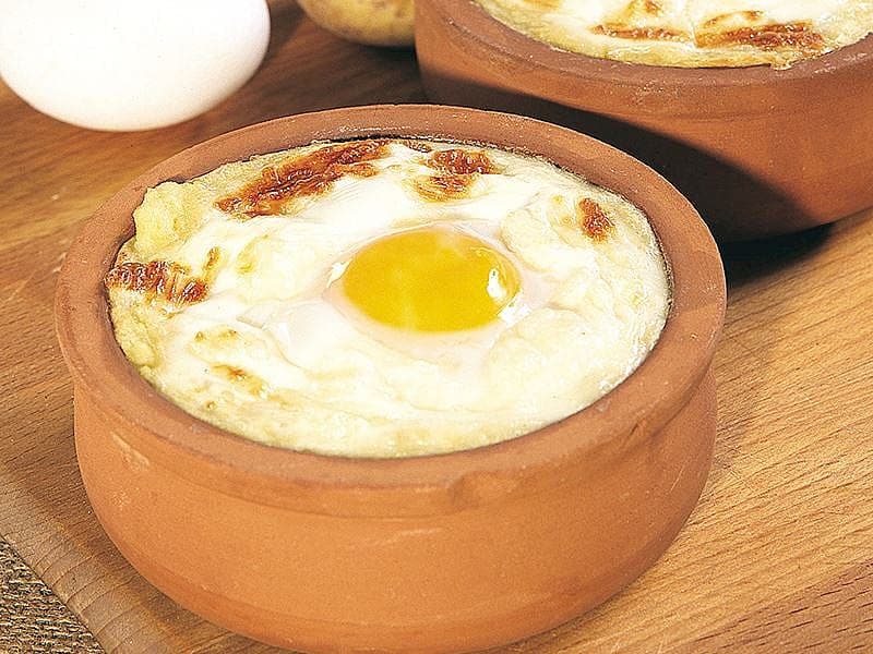 Fırında Püreli Yumurta