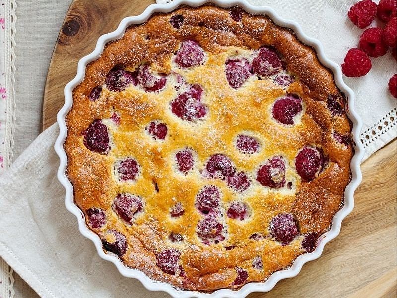 Frambuazlı Clafoutis (Klafuti)