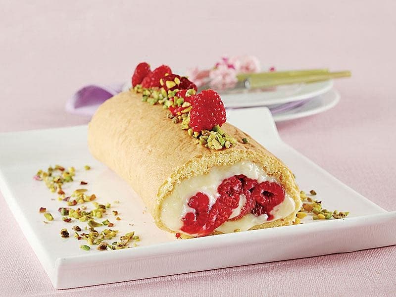 Frambuazlı Rulo Pasta