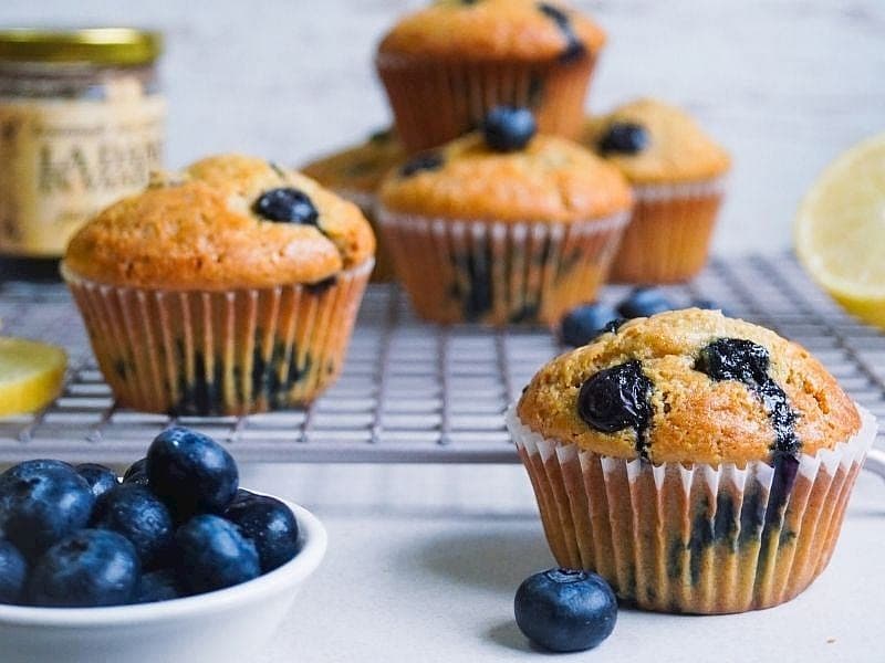 Glutensiz Yaban Mersinli Muffin