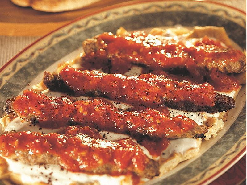 Halep İşi Yoğurtlu Şiş Köfte recipe