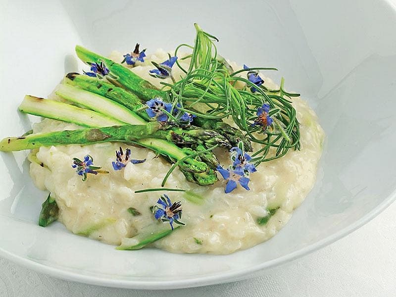 Kuşkonmazlı Risotto
