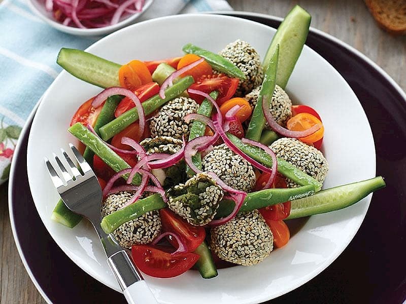 Ispanak Falafelli Salata