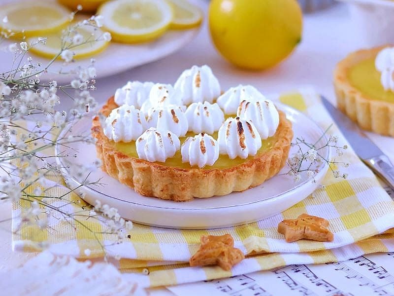 İtalyan Merengli Limonlu Tart