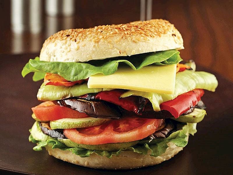 Izgara Sebzeli Bagel