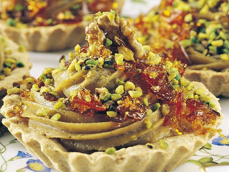 Kahve Kremalı Ve Ceviz Karamelli Tart