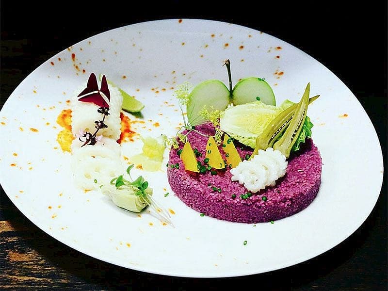 Kalamarlı Ve Şalgamlı Kısır
