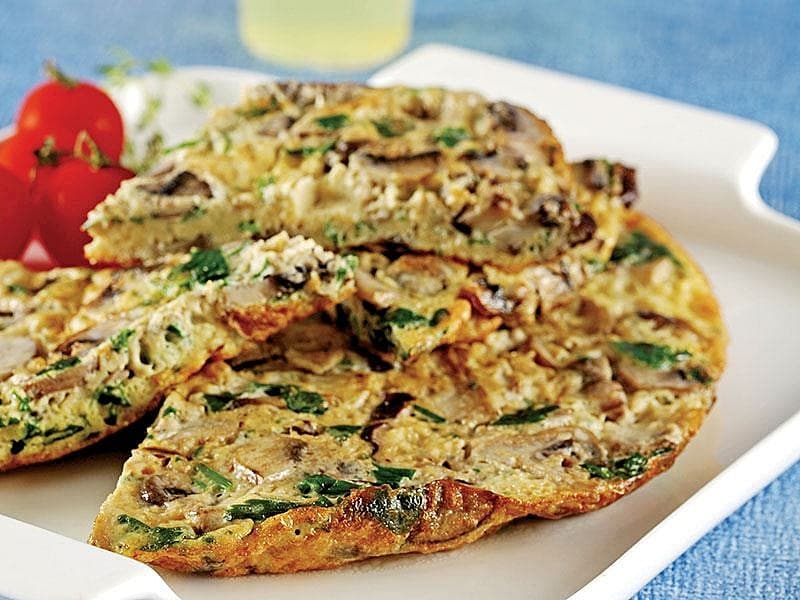 Karışık Mantarlı Frittata