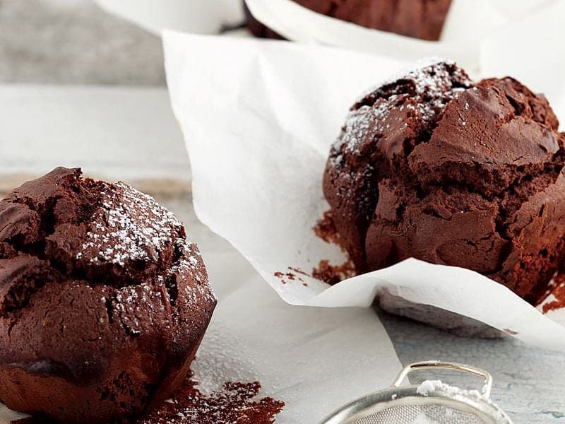 Kestane Unlu Ve Çikolatalı Muffin