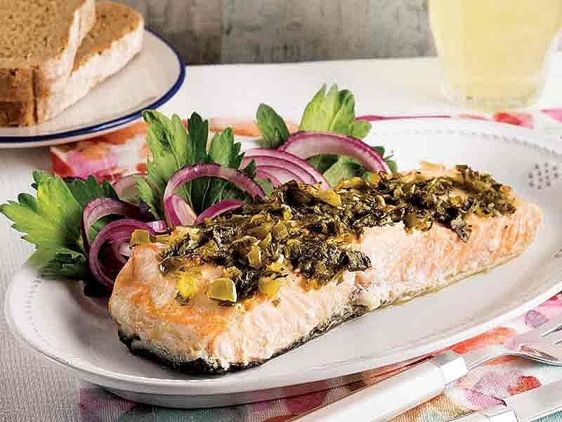 Kişniş Soslu Somon Balığı
