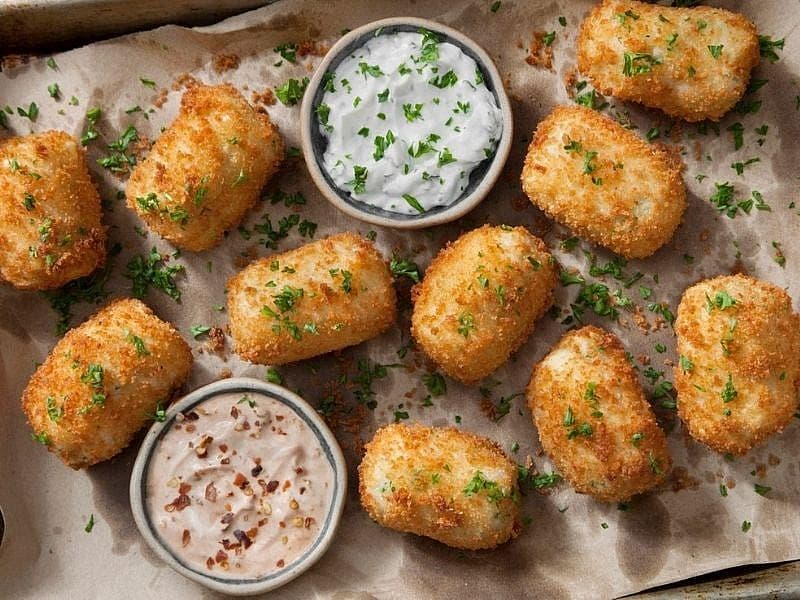 Kızarmış Mozzarella Topları