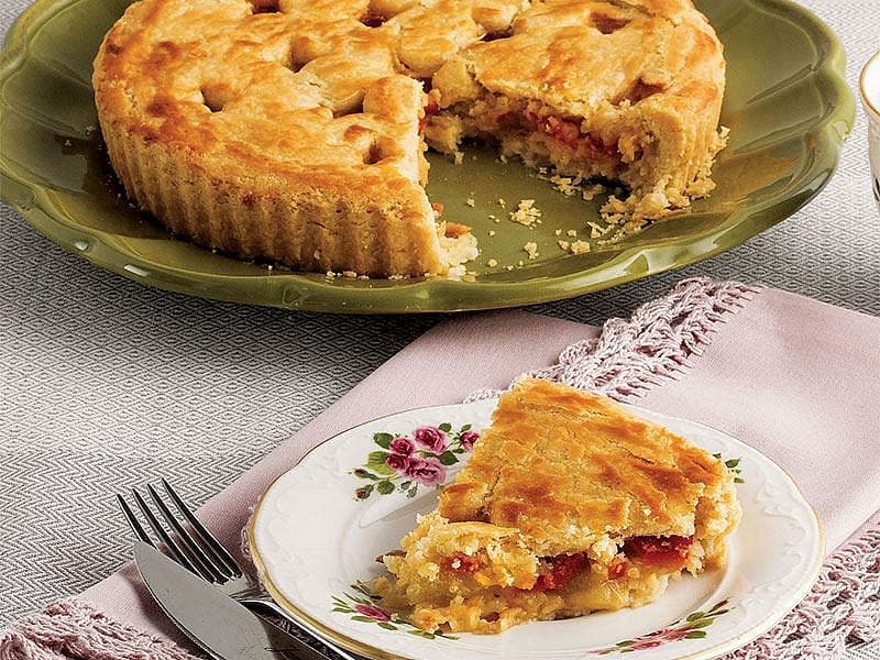 Közlenmiş Sebzeli İsli Tart