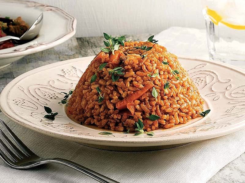Kuşbaşı Etli Pilav