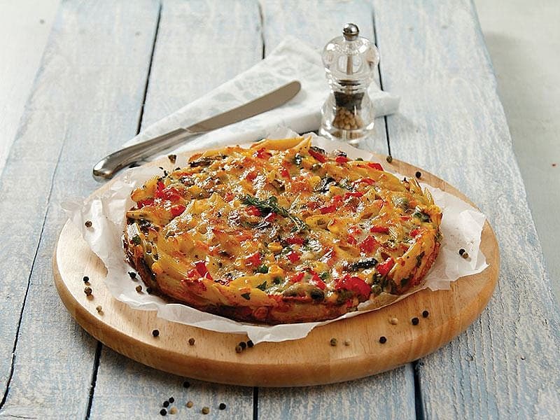 Makarnalı Omlet