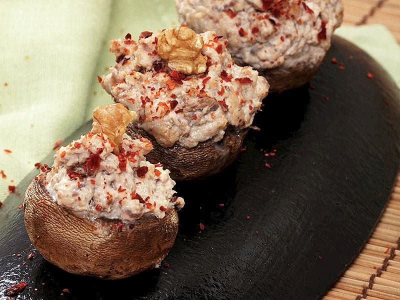 Mantar Çanağında Et Meze