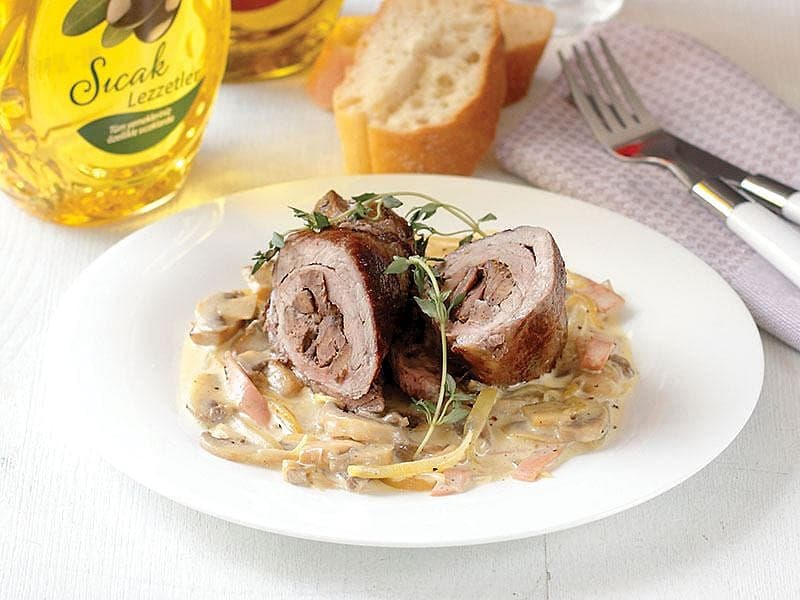 Mantar Soslu Rulo Biftek